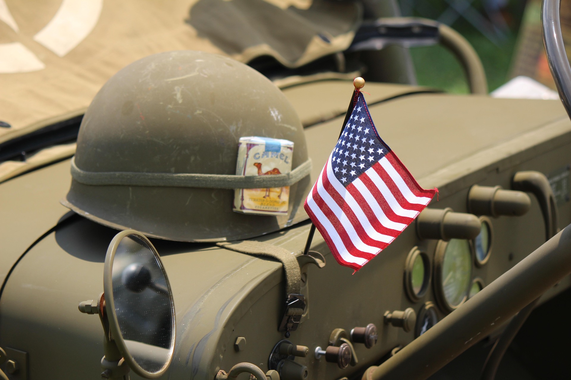Helmet Flag Jeep