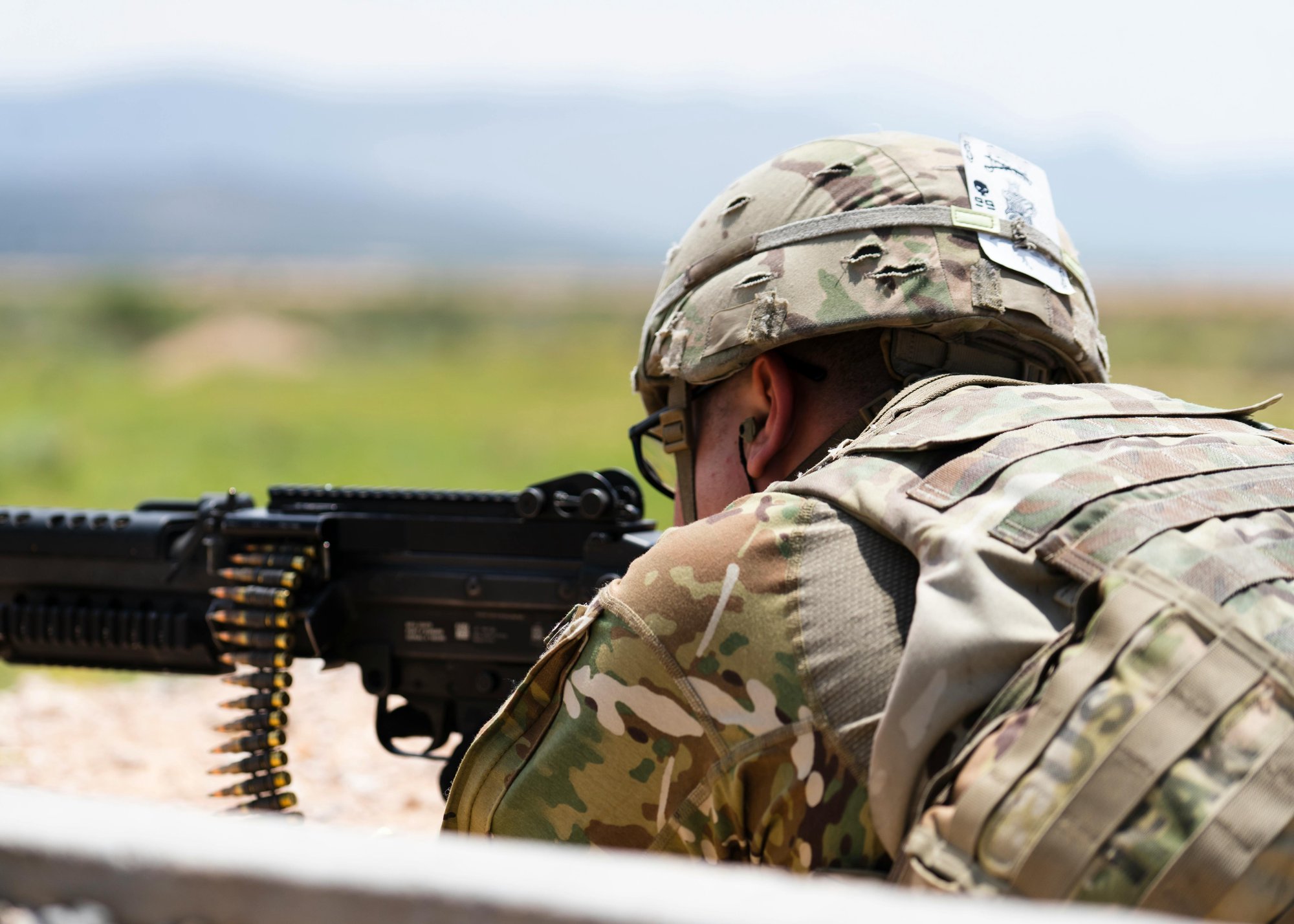 Soldier Aiming Weapon